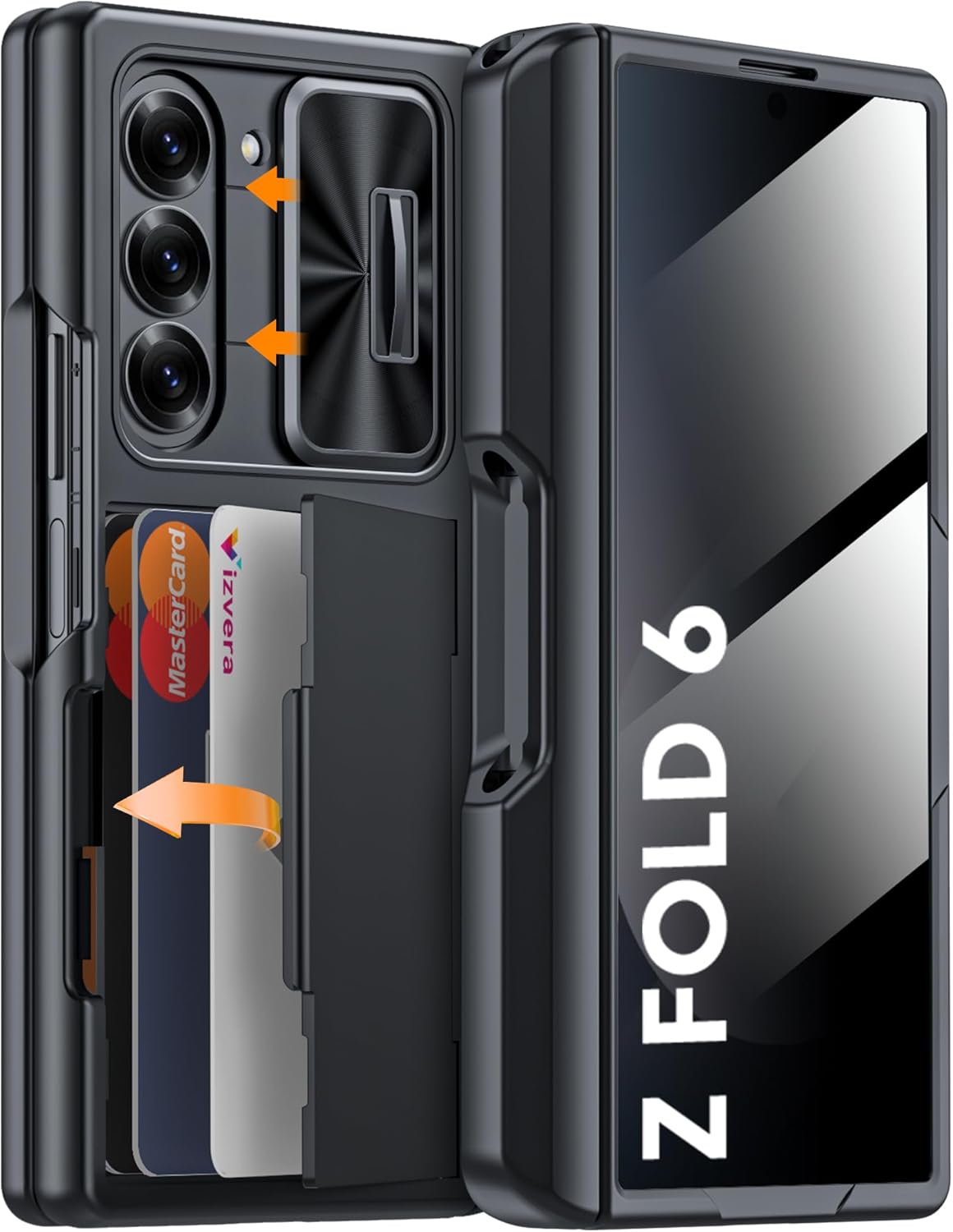 Vizvera Galaxy Z Fold 6 Case Wallet with RFID Protection and More