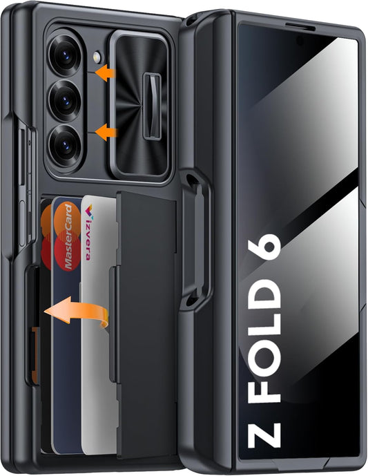 Vizvera Galaxy Z Fold 6 Case Wallet with RFID Protection and More