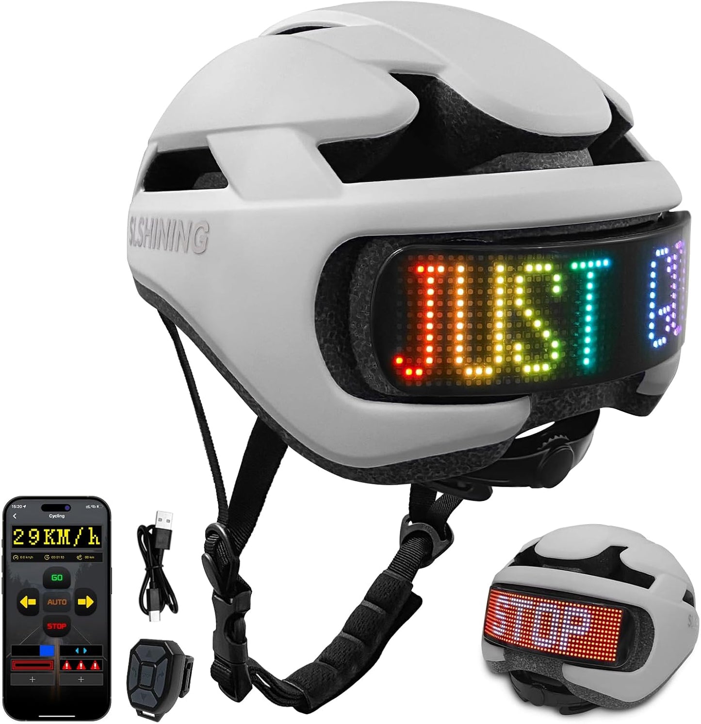 Smart Bike Helmet with Light for Safe Cycling Adventures