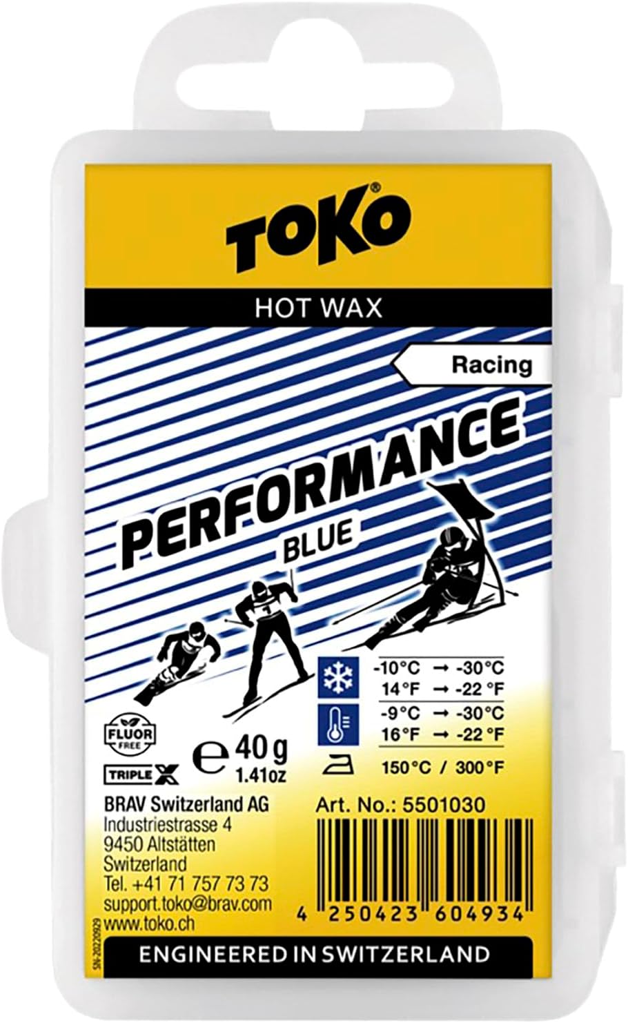 TOKO Blue 40g High-Performance Cold Wax
