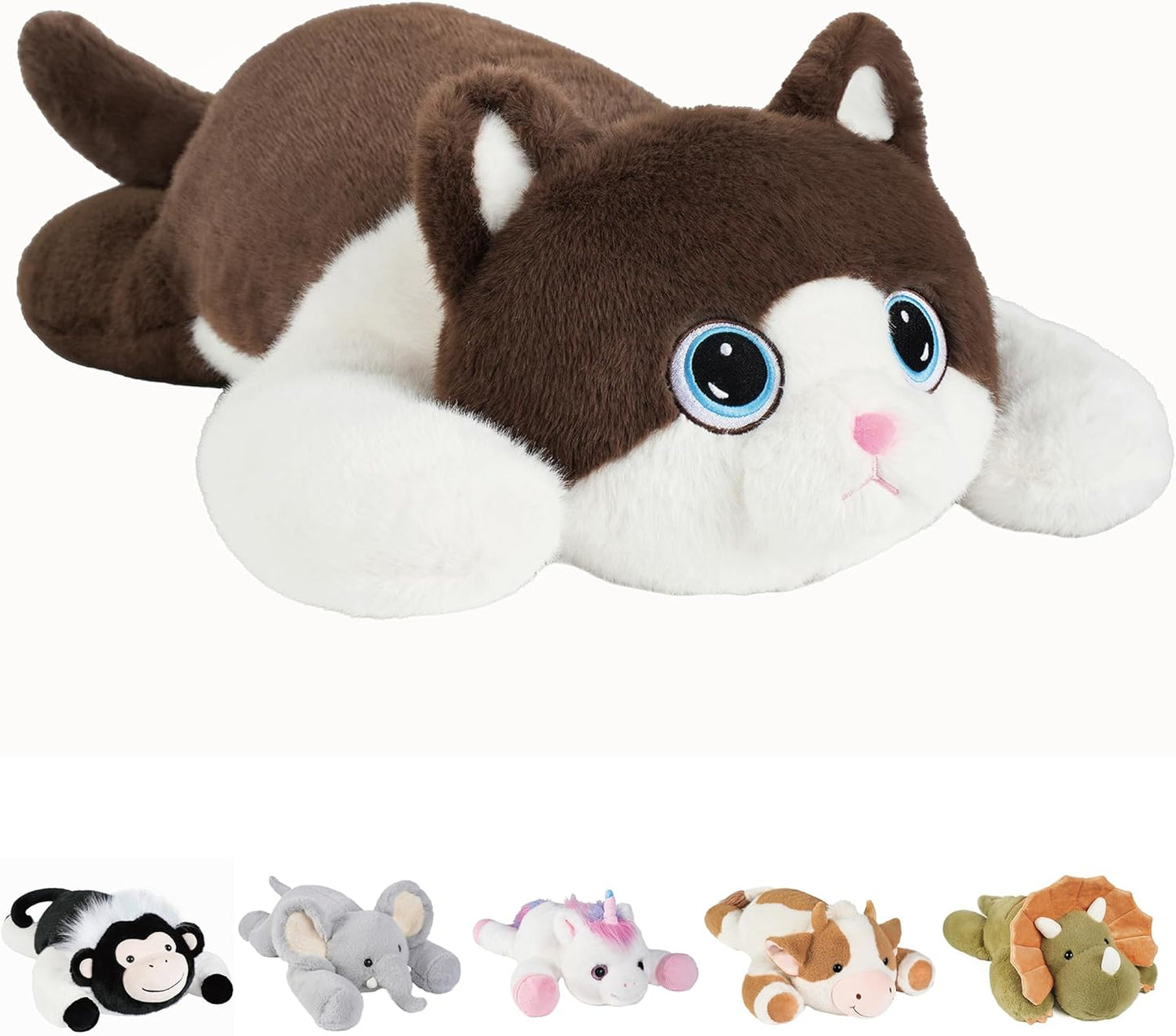 Weighted Stuffed Animals Cat - 25in Plush Toy for All Ages