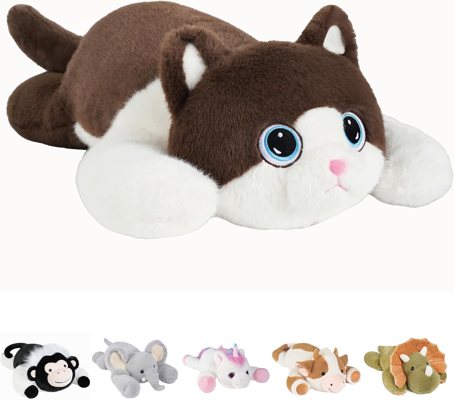 Weighted Stuffed Animals Cat - 25in Plush Toy for All Ages