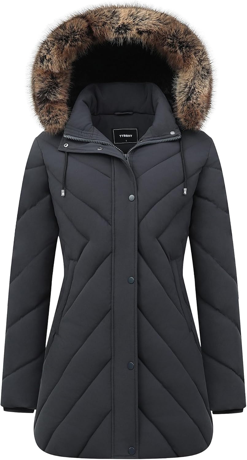 Women's Winter Coat Long Puffer Jacket - Waterproof Warm Thick