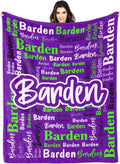 Custom Blanket with Name Personalized Blankets for Kids Adults - Cozy