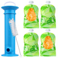 Juome Baby Food Pouch Maker Set: Refillable & Reusable for Mess-Free Feeding