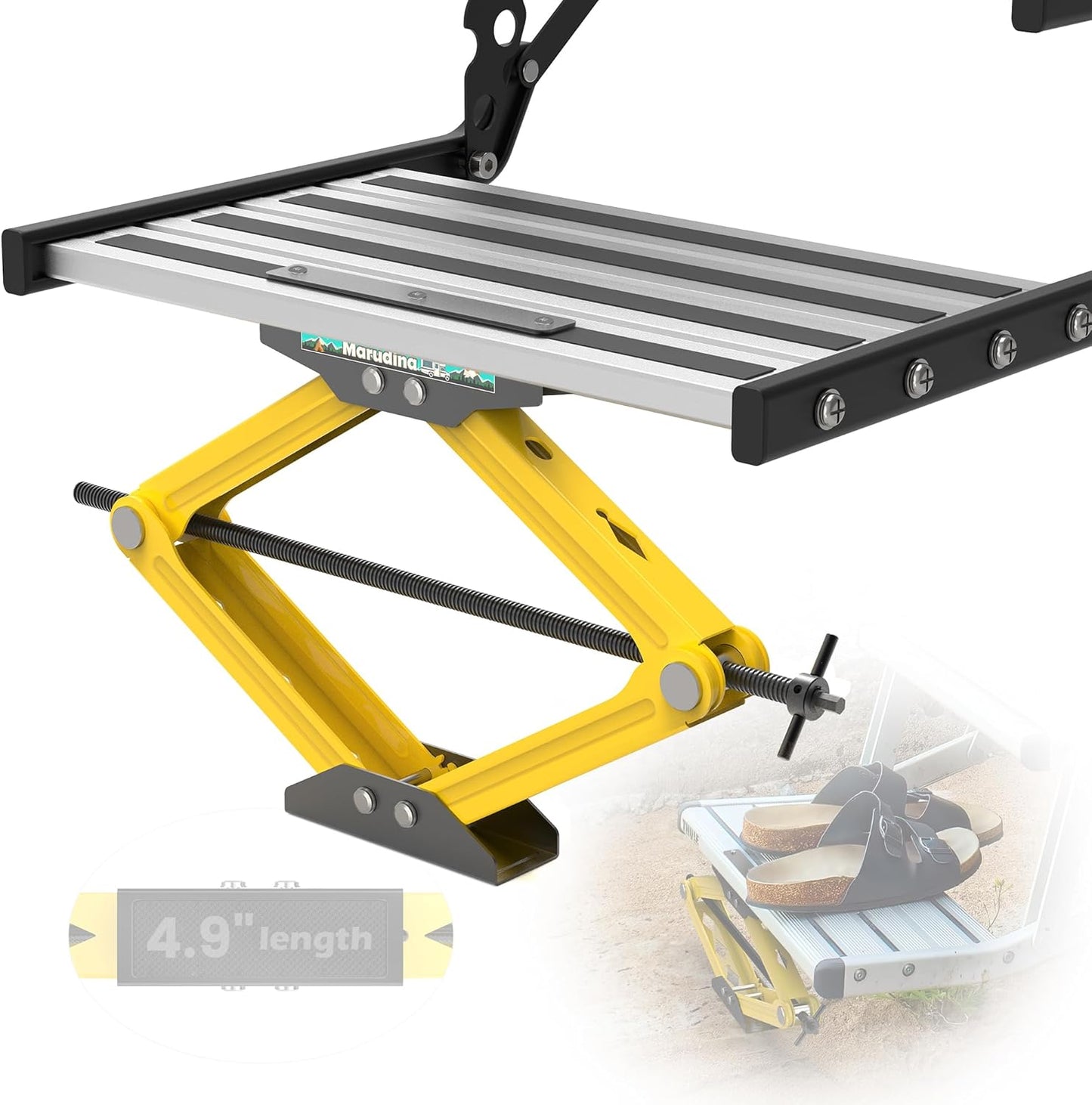 RV Step Stabilizer Kit for 5th Wheels and Trailers - Heavy-Duty