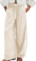 Casual Palazzo Linen Pants for Women - Perfect for Beach Outings