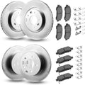 Front and Rear Brake Kit Compatible with 2014-2015 Nissan Rogue