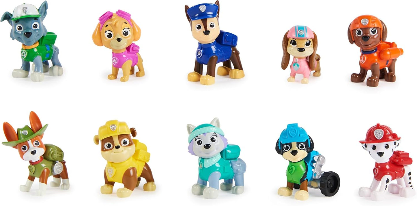 Paw Patrol 10th Anniversary Gift Pack - 10 Collectible Action Figures!