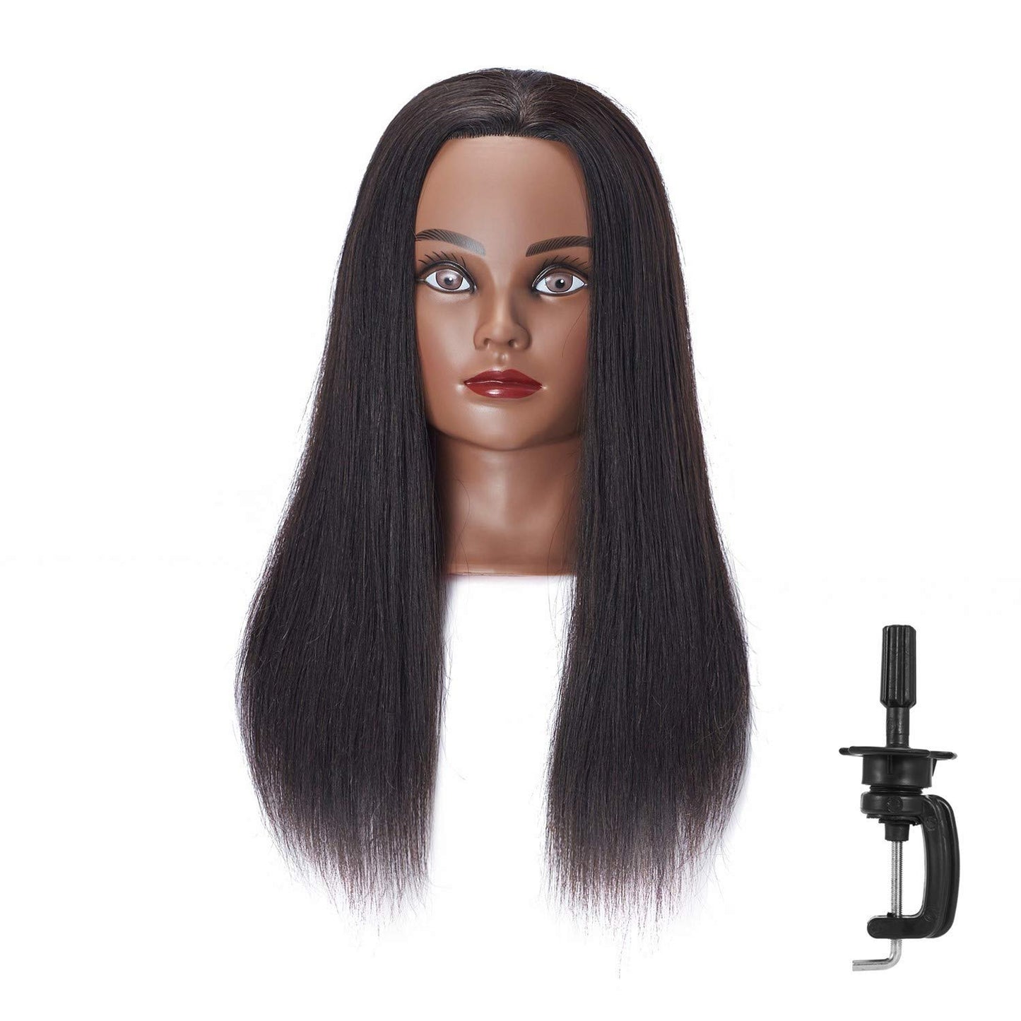 Hairingrid Mannequin Head 20in-22in 100% Human Hair Training