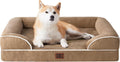 Orthopedic Dog Bed for Large Dogs - Memory Foam Bolster Sofa Bed
