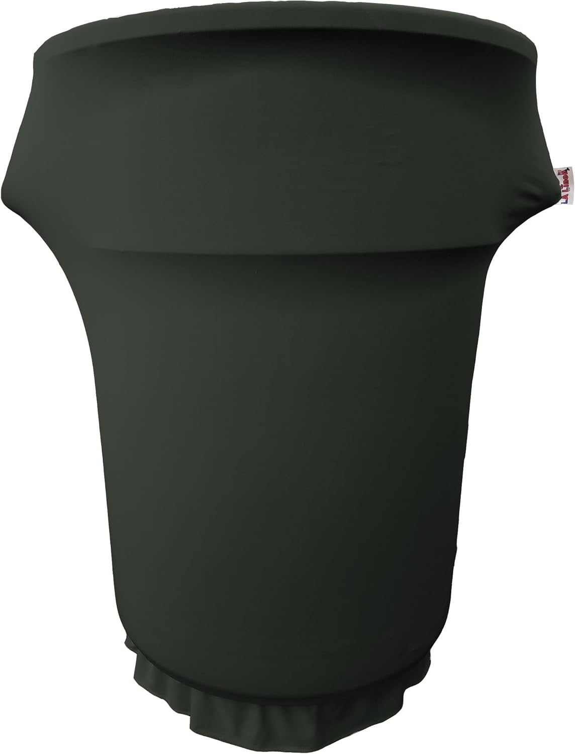 LA Linen Stretch Spandex Fitted Trash Can Cover for 55 Gallon