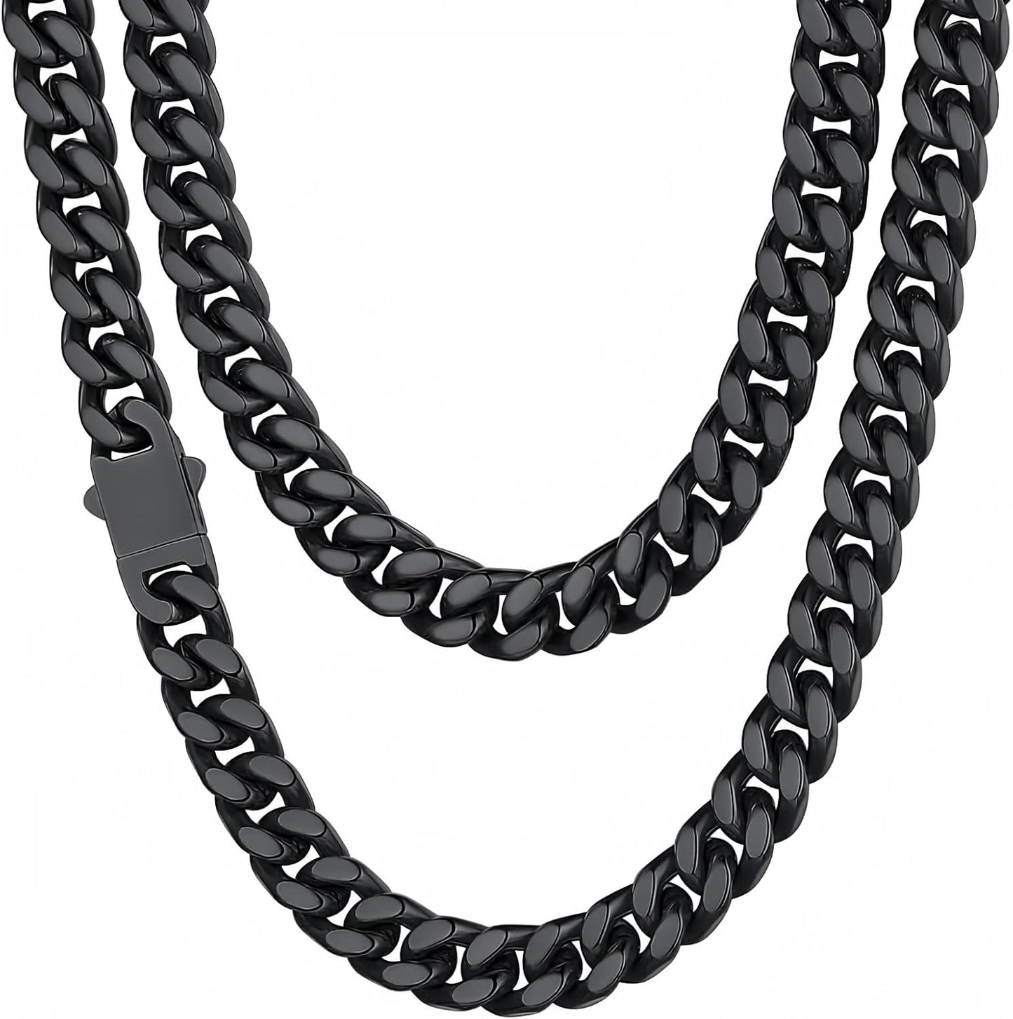 ChainsHouse Stainless Steel Mens Cuban Link Chain Necklace Gift