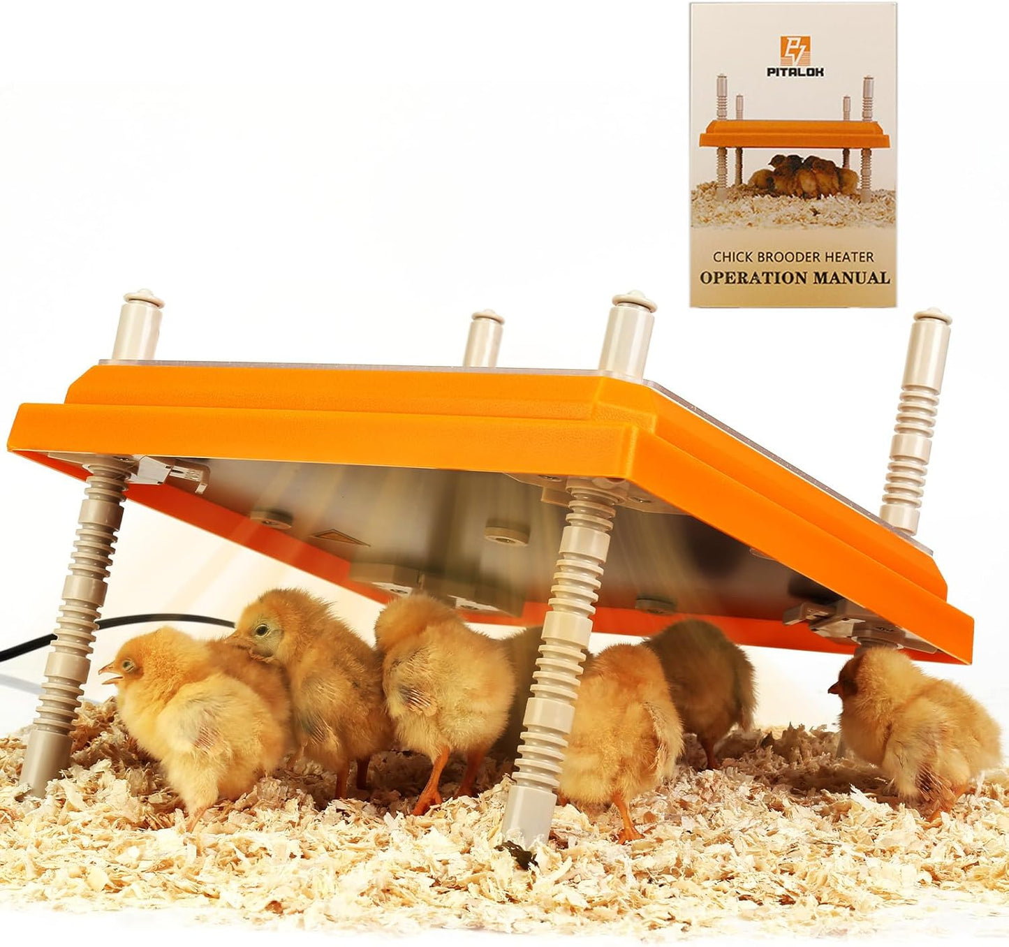 Brooder Heater for Chicks: Adjustable Height Heating Plate