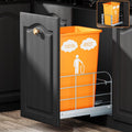 Pull Out Trash Can Under Cabinet with Soft-Close Slides - Space Saving