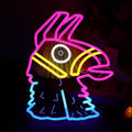 Lucky Lama Neon Signs for Wall Decor - Gaming LED Night Light