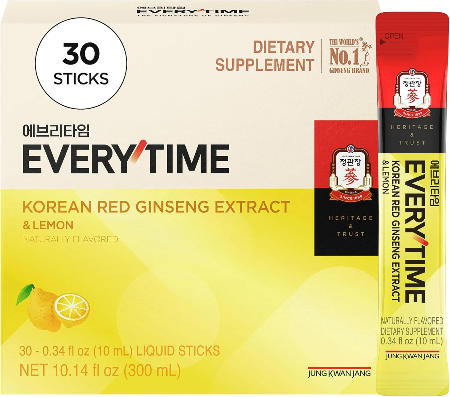 Everytime Korean Red Ginseng Extract Stick for Energy Boost