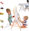 Kids Art Easel Standing Set - Adjustable Double-Sided Easel ()