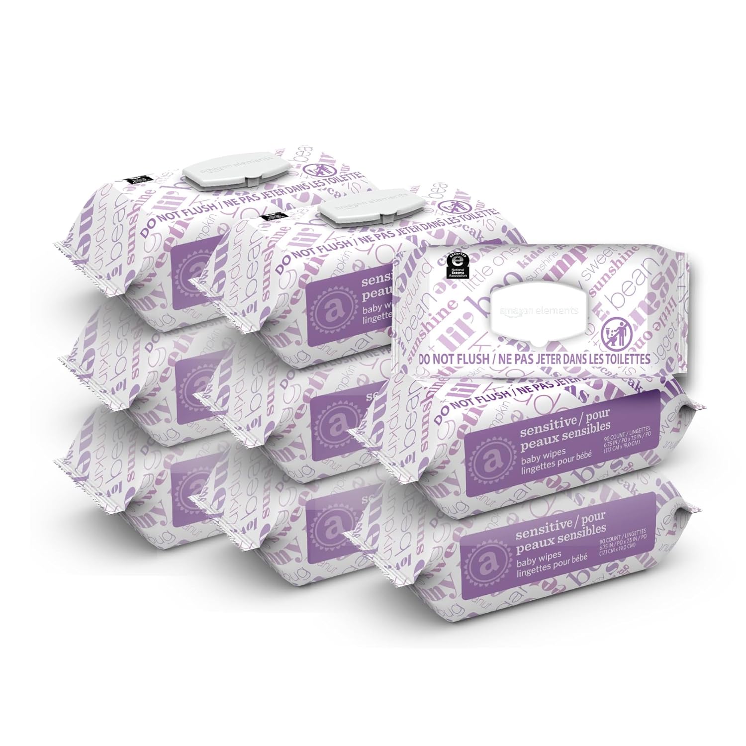 Sensitive 810 Count Baby Wipes, Pack of 9