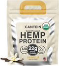 Organic Hemp Protein Powder Vanilla - Clean 22g Plant Protein