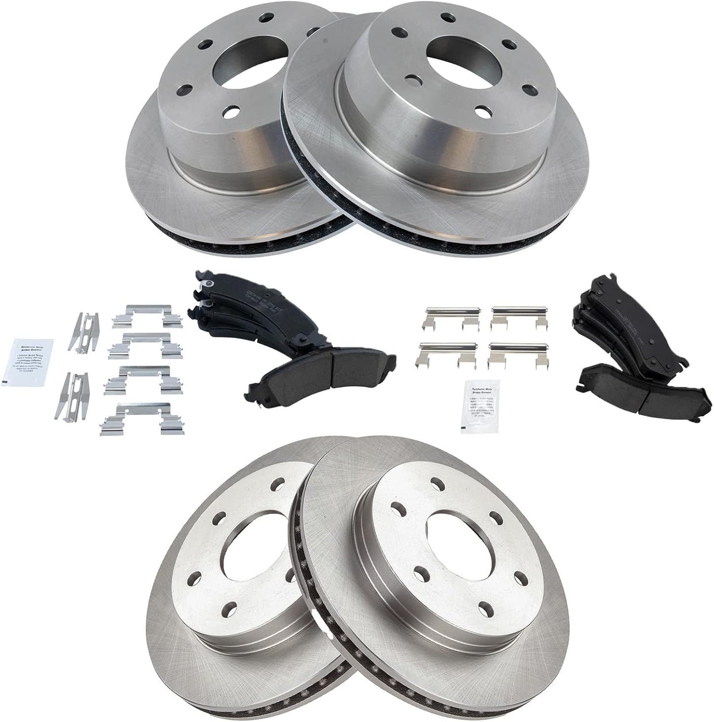 Premium Posi Ceramic Disc Brake Pads & Rotors Kit for GM Vehicles