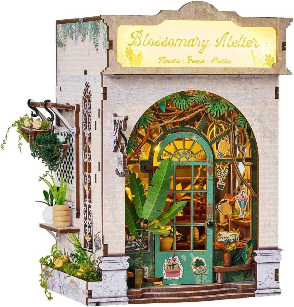 Flower Shop Miniature House Kit for DIY Enthusiasts and Collectors