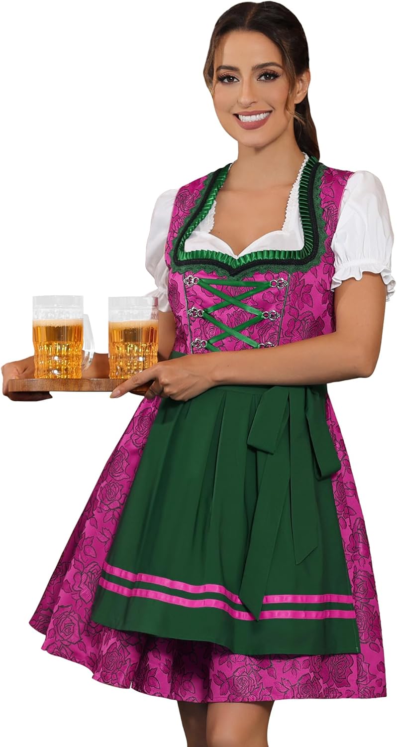 Oktoberfest Dress Costume Dirndl Dresses for Women - Bavarian Style