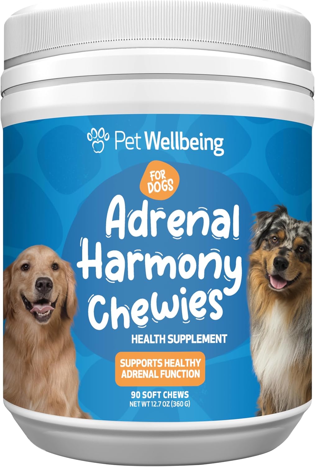 Pet Wellbeing Adrenal Harmony Chewies for Dogs - Natural Support