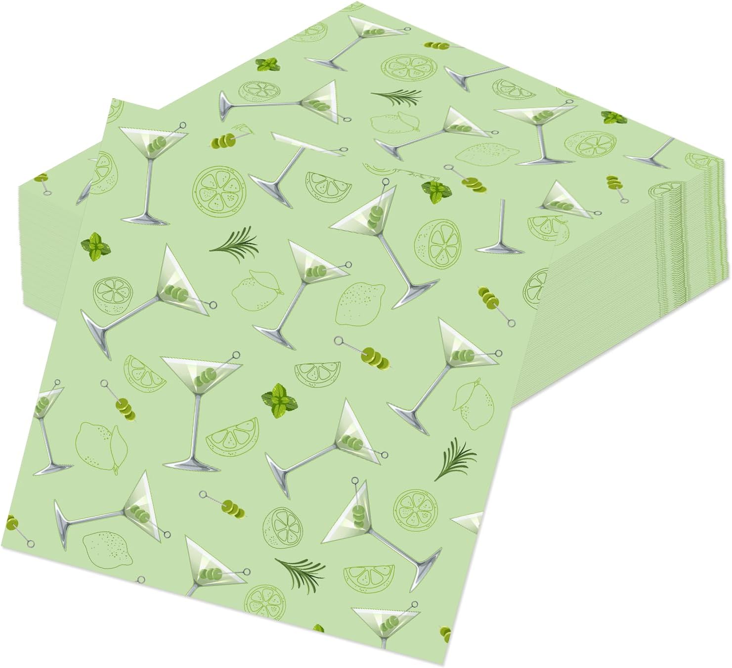 100PCS Martini Theme Cocktail Party Napkins