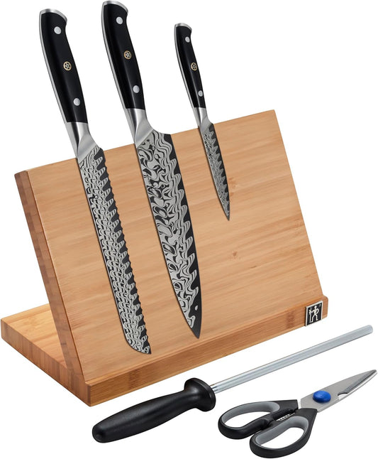 Henckels Compass Damascus 6-pc Magnetic Easel Knife Set Review