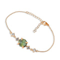 Raw Labradorite Chain Bracelet - Genuine Birthstone Gift for Her