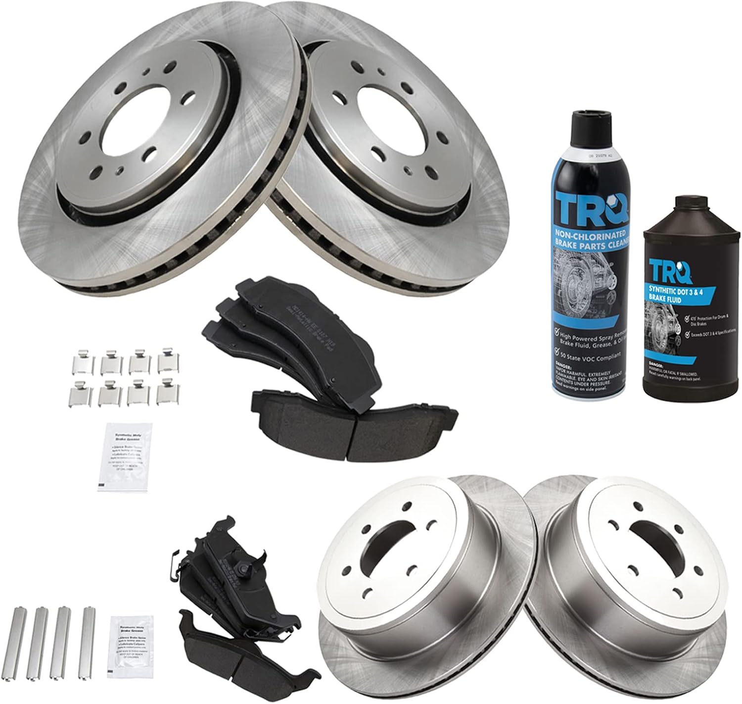 TRQ Brake Pad & Rotor Kit for 2010-2011 Ford F-150 Vehicles
