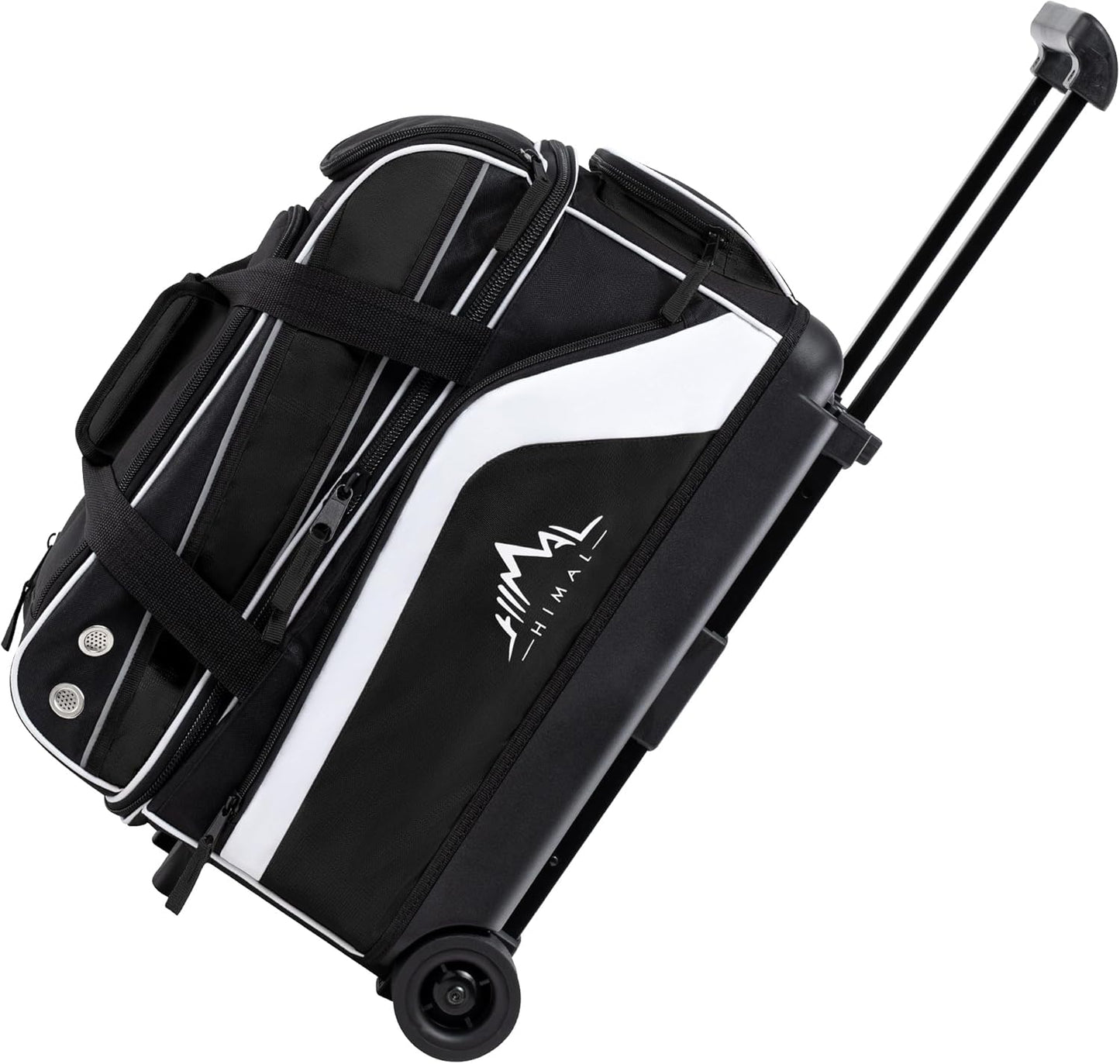Double Roller 2 Ball Bowling Bag with Shoe Compartment and Pockets