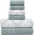 Modern Threads Capri 6-Piece Reversible Jacquard Towel Set - Spa Soft