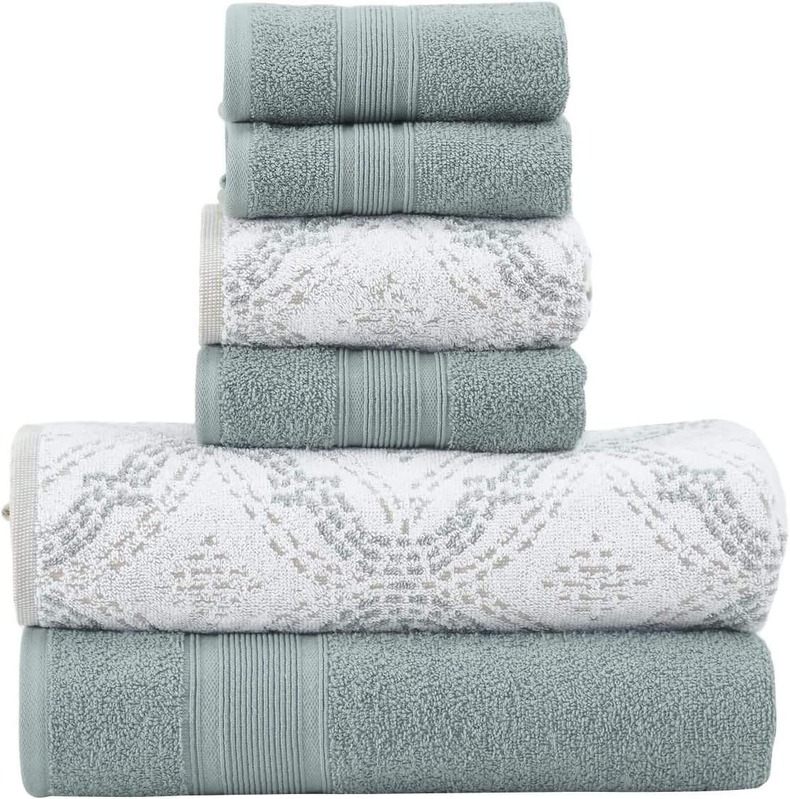 Modern Threads Capri 6-Piece Reversible Towel Set for Luxury