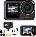 Action Camera for Motorcycle 4K/30fps Dual Screen - Adventure Ready