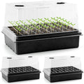 Heavy Duty Seed Starter Trays with Tall Humidity Domes for Growth
