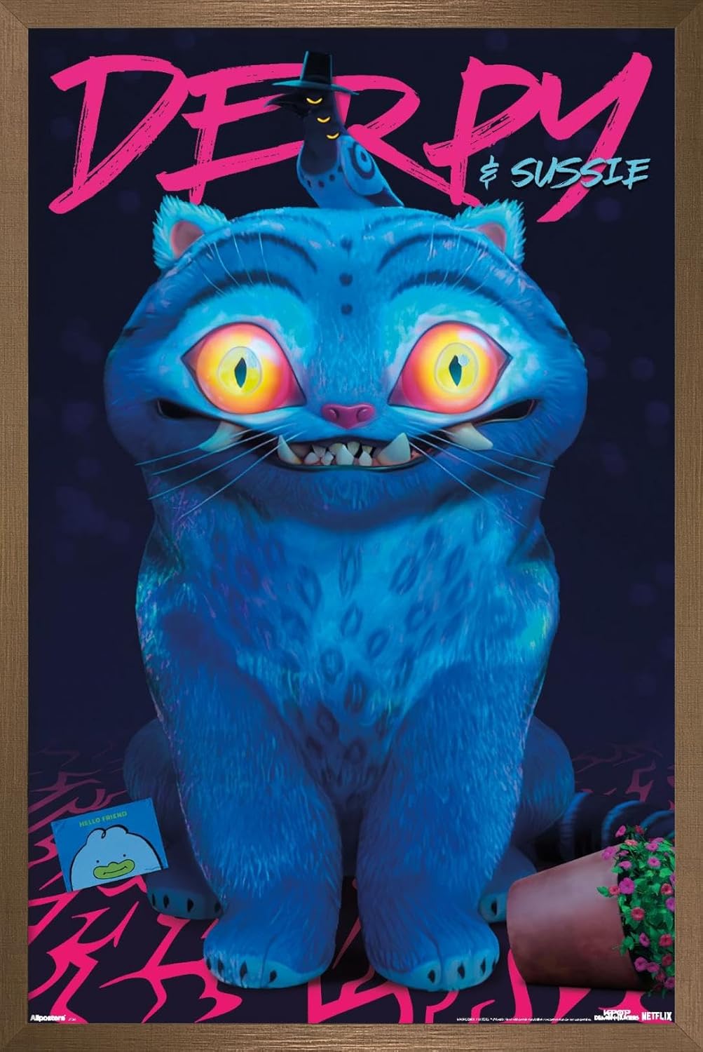 Netflix KPop Demon Hunters Wall Poster - Derpy & Sussie Art