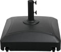 Simple Deluxe 125lb Fillable Mobile Patio Umbrella Base - Stable