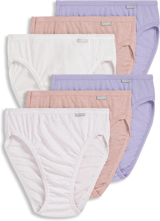 Jockey Women's Underwear Elance French Cut - 6 Pack for Comfort