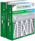 17.5x21x5 Air Filter MERV 8 Essential Dust & Allergy Defense - 2-Pack