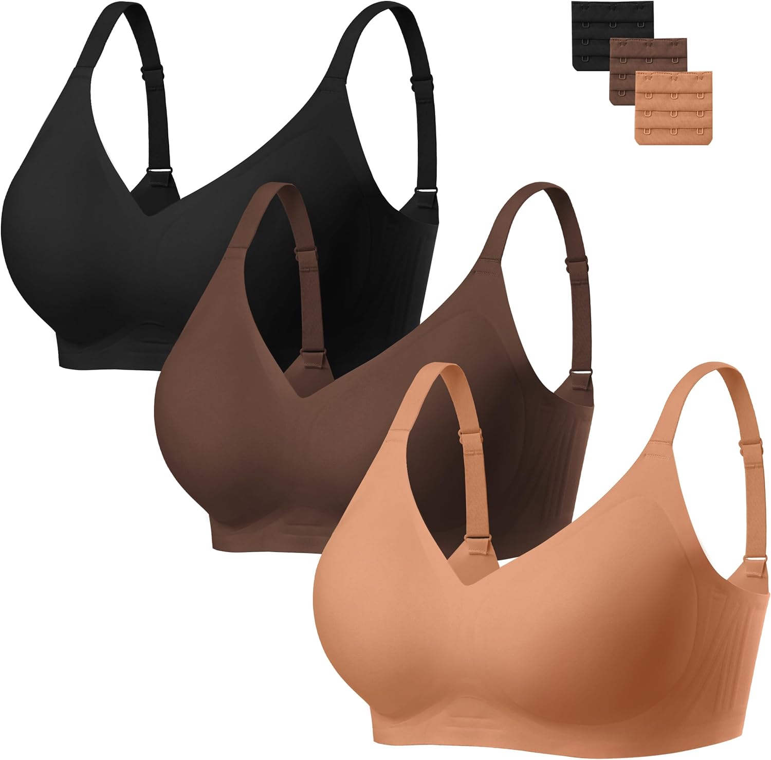 Comfort Seamless Wireless Bra for Women with Full Coverage Support