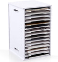 Scrapbook Paper Organizer 15 Tier 8.5 x 11 in - Compact Desktop