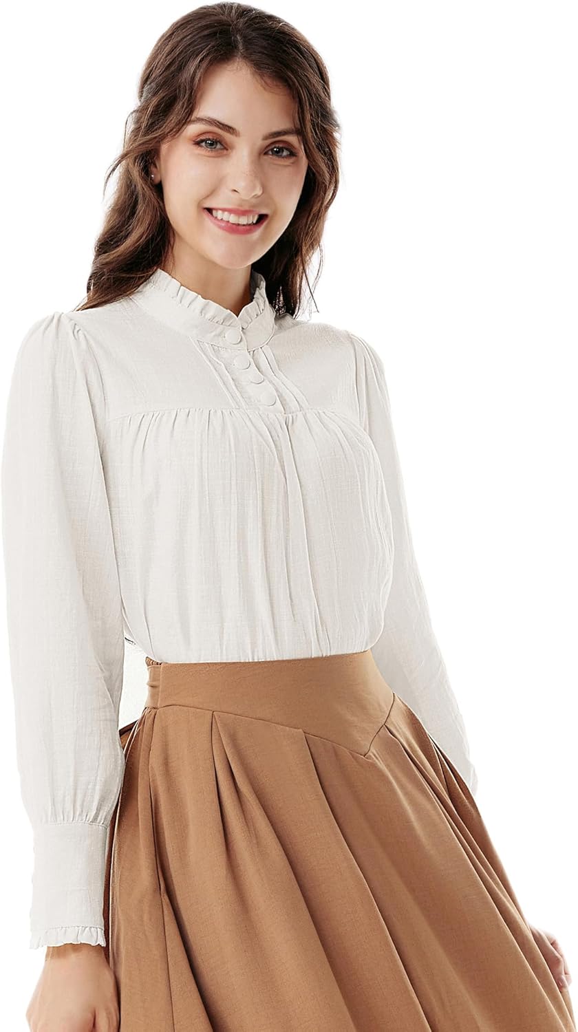 Victorian Blouse for Women by Scarlet Darkness - Classic Style
