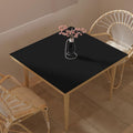 42x42 in Leather Table Cover Protector - 1.8mm Faux Leather (Black)