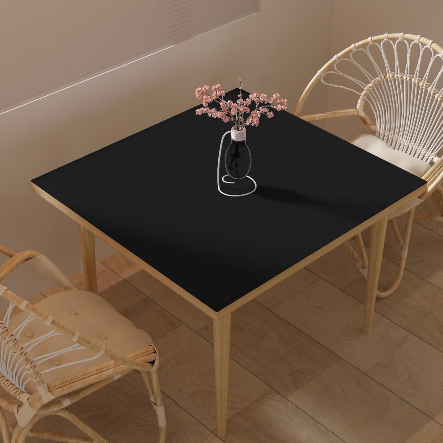 Leather Table Cover Protector for Dining Room Tables, 42x42 in