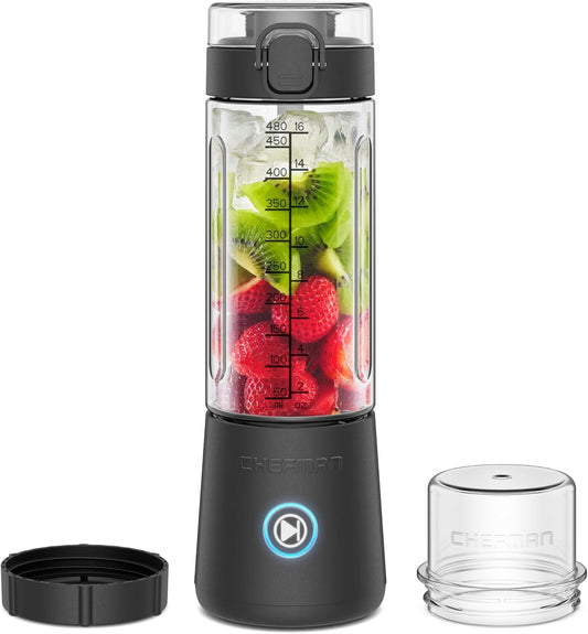Cordless Portable Blender for Smoothies - USB-C Rechargeable