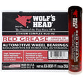 Wolf's Head Red Grease NLGI #2 14 Oz Tube Pack of 10 - Heavy-Duty