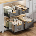Pull-Out Cabinet Organizers 4-Pack for Slide-Out Drawers - Smooth