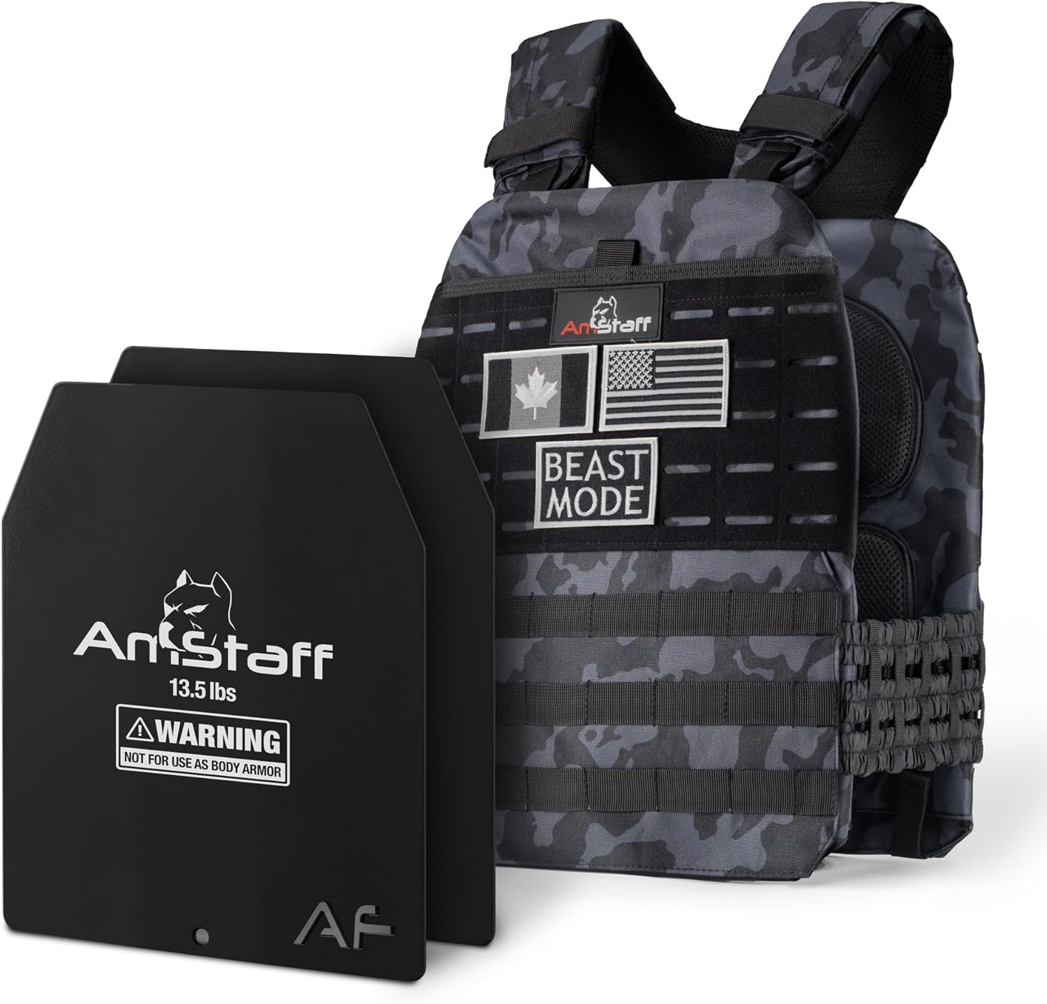 Amstaff Tactical Weighted Vest for Fitness and Strength Training